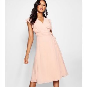 Chiffon Ruffle Skater Wrap